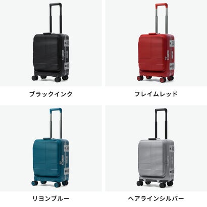 正規品2年保証 スーツケース 機内持ち込み フロントオープン キャリーケース TSAロック ロータリーロック ストッパー 静音 旅行 出張 40L Pilot Series Cabin IP-105 （フレイムレッド）｜詳細画像