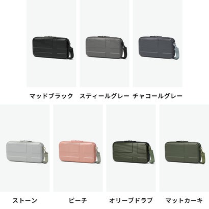 パスポートケース ブランド かわいい ポーチ ショルダーバッグ ショルダーポーチ 小物入れ スキミング防止 カード カードケース 軽量 旅行 出張 肩掛け Passport-Case PASS-25 （マッドブラック）｜詳細画像