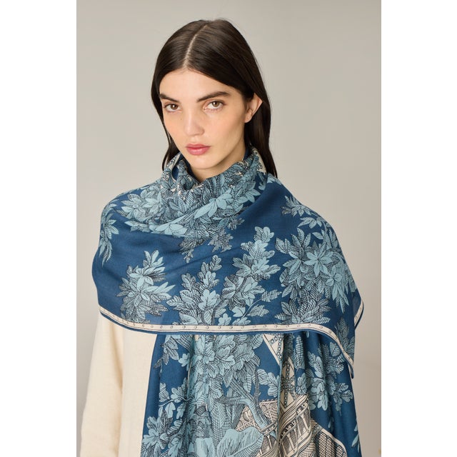 【正規取扱店】SCARF 80 1889 （Bleu / Blue）