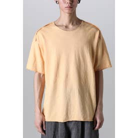 Cotton Washed Jersey One-Piece Pattern S/S T-Shirts （Mustard orange）