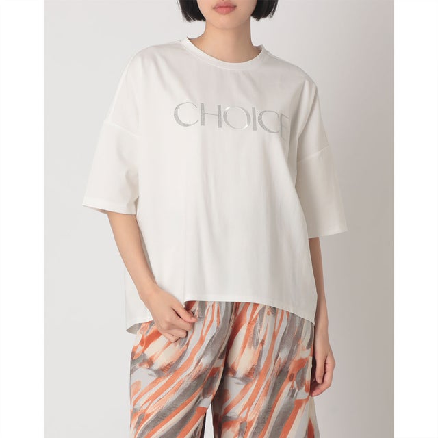 ビジュロゴTシャツ （オフホワイト）