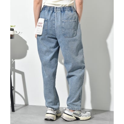 デニム裏起毛シェフパンツ （チャコールグレー）｜詳細画像