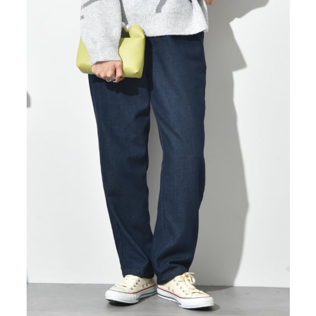 デニム裏起毛シェフパンツ （ネイビー）
