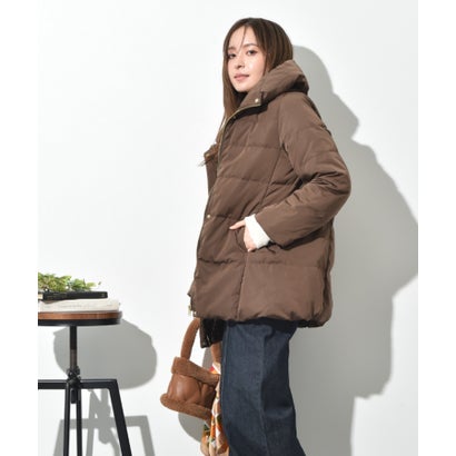 ピーチスキンミドルダウン （グレージュ）｜詳細画像
