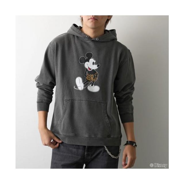 GOODROCKSPEED パーカー MICKEY MOUSE / 26FDS204W （チャコールグレー）