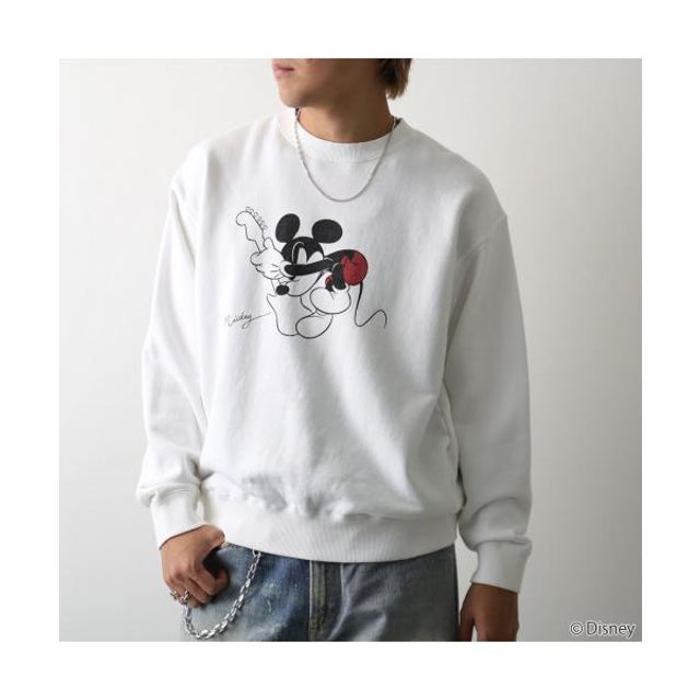 GOODROCKSPEED トレーナー / MICKEY MOUSE / 26FDS202W （ホワイト）