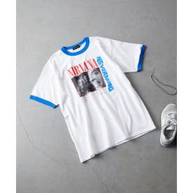 別注NIRVANA ニルヴァーナ NEVERMIND フォトリンガーT リンガー ヴィンテージ カジュアル メンズ レディース ユニセックス 古着 バンドT （ブルー系）