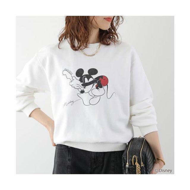 GOODROCKSPEED トレーナー MICKEY MOUSE / 26FDS202W （ホワイト）
