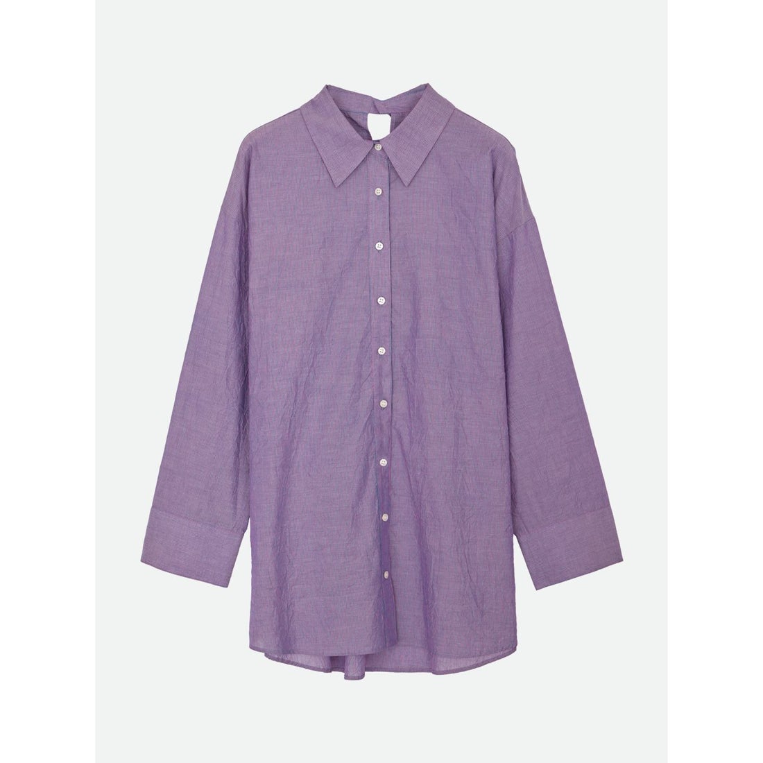ナウンレス NOUNLESS WRINKLE STRIPE MANY WAY SHIRTS （BLUE