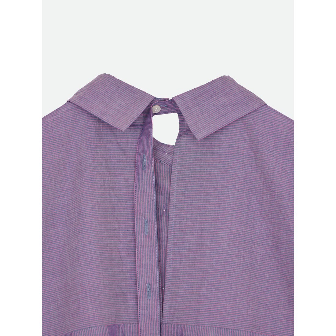 ナウンレス NOUNLESS WRINKLE STRIPE MANY WAY SHIRTS （BLUE