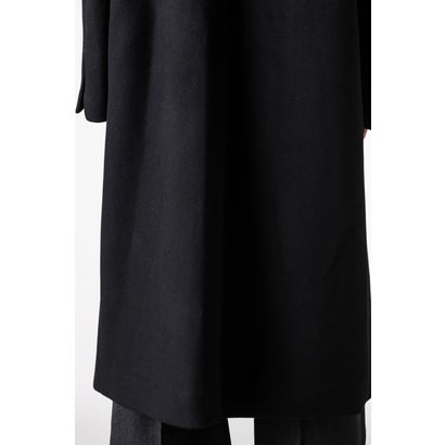 DOUBLE-BREASTED CHESTER COAT （BLACK）｜詳細画像