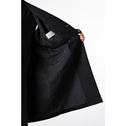 DOUBLE-BREASTED CHESTER COAT （BLACK）｜詳細画像