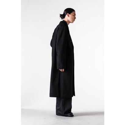 DOUBLE-BREASTED CHESTER COAT （BLACK）｜詳細画像