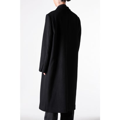 DOUBLE-BREASTED CHESTER COAT （BLACK）｜詳細画像