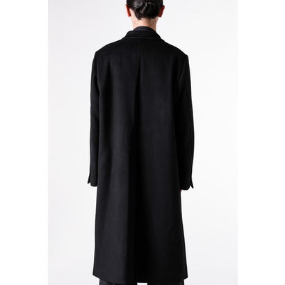 DOUBLE-BREASTED CHESTER COAT （BLACK）｜詳細画像