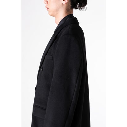 DOUBLE-BREASTED CHESTER COAT （BLACK）｜詳細画像