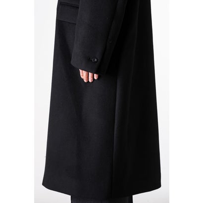 DOUBLE-BREASTED CHESTER COAT （BLACK）｜詳細画像
