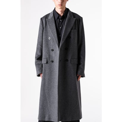 DOUBLE-BREASTED CHESTER COAT （GRAY）｜詳細画像