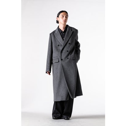 DOUBLE-BREASTED CHESTER COAT （GRAY）｜詳細画像