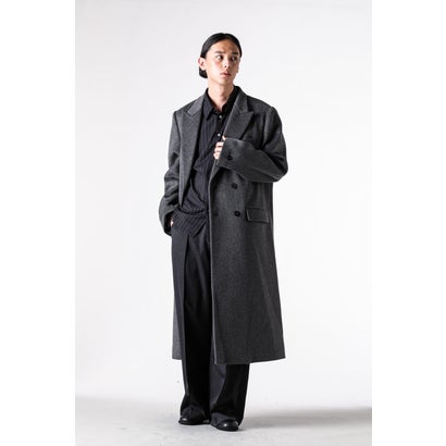 DOUBLE-BREASTED CHESTER COAT （GRAY）｜詳細画像