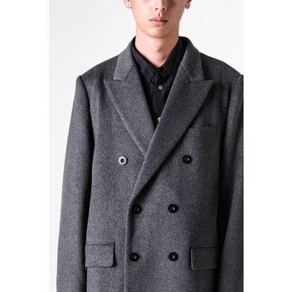 DOUBLE-BREASTED CHESTER COAT （GRAY）｜詳細画像