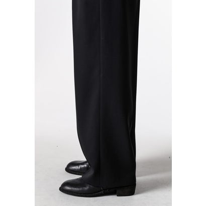 TWO-TUCKS WIDE TROUSERS （BLACK）｜詳細画像