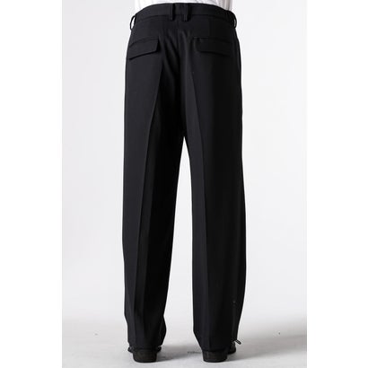 TWO-TUCKS WIDE TROUSERS （BLACK）｜詳細画像