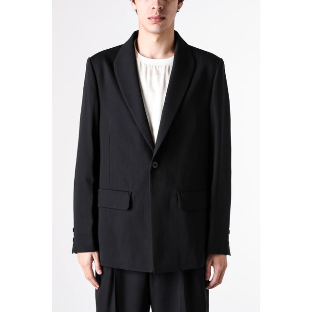 MODIFIED SHAWL-COLLAR JACKET （BLACK）