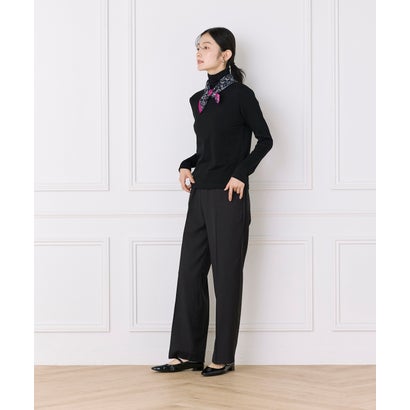 シフォンサラサ柄スカーフ｜華やかサラサ柄で着こなしを彩るシフォンスカーフ （イエロー）｜詳細画像