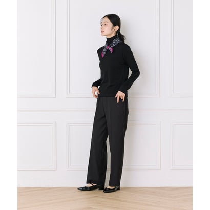 シフォンサラサ柄スカーフ｜華やかサラサ柄で着こなしを彩るシフォンスカーフ （イエロー）｜詳細画像