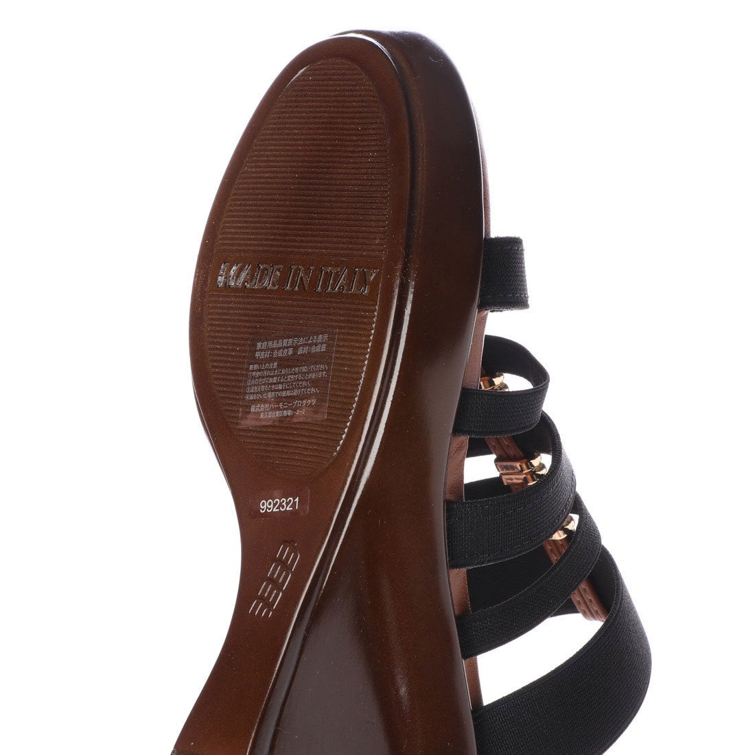 イタリアンシューメーカーズ ITALIAN SHOEMAKERS 【INTER-CHAUSSURES】マルチエラスティックベルトミュール （ ブラックコンビ） -レディースシューズ・靴の公式通販サイト | ハーモニープロダクツ