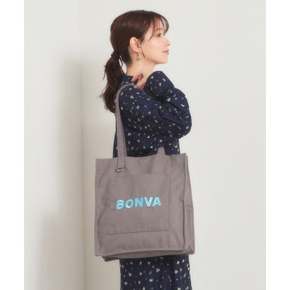 【A4対応】ポケットスクエアロゴ刺繍トート （ブラック(019)）｜詳細画像