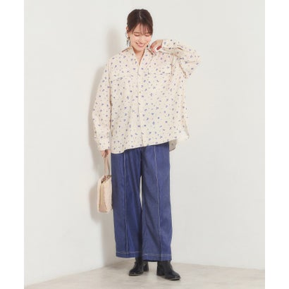 コーデュロイシャツジャケット （アイボリー(104)）｜詳細画像
