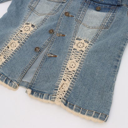 イタリコ ITALICO TURNESL 刺繍 パッチワーク デニムジャケット （ブルー）｜詳細画像