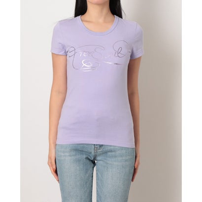 FREESOUL 英字 プリント半袖Tシャツ （パープル）｜詳細画像