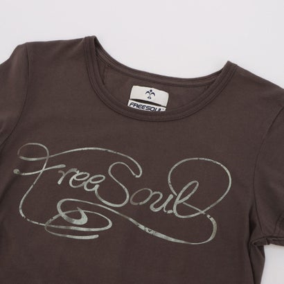 イタリコ ITALICO FREESOUL 英字 プリント半袖Tシャツ （ブラウン）｜詳細画像