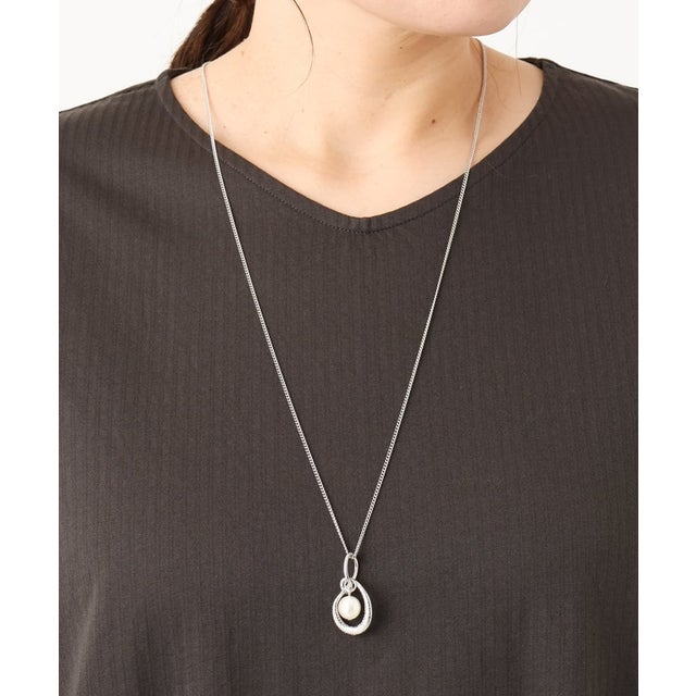 スウェイトップロングネックレス （シルバー）