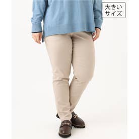 【シリーズ累計販売2万枚！/大きいサイズ】さらさらストレッチ裏起毛テーパードパンツ （グレージュ）