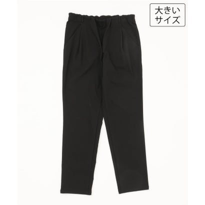 エウルキューブ eur3 【シリーズ累計販売2万枚！/大きいサイズ】さらさらストレッチ裏起毛テーパードパンツ （ダークグレー）｜詳細画像