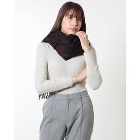 Cashmere Stole （Burgundy Charcoal）