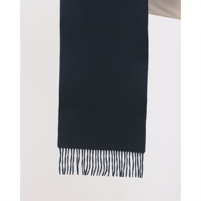 ブリティッシュウールマフラー 180cm×30cm （ダークネイビー）｜詳細画像