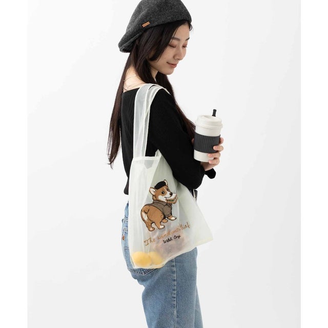 オーガンジー 犬・猫 刺繍エコトートバッグ （その他8）