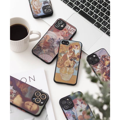 名画にまぎれる猫 アソート iPhone TPUシリコンエッジ スマホケース カバー （その他17）｜詳細画像