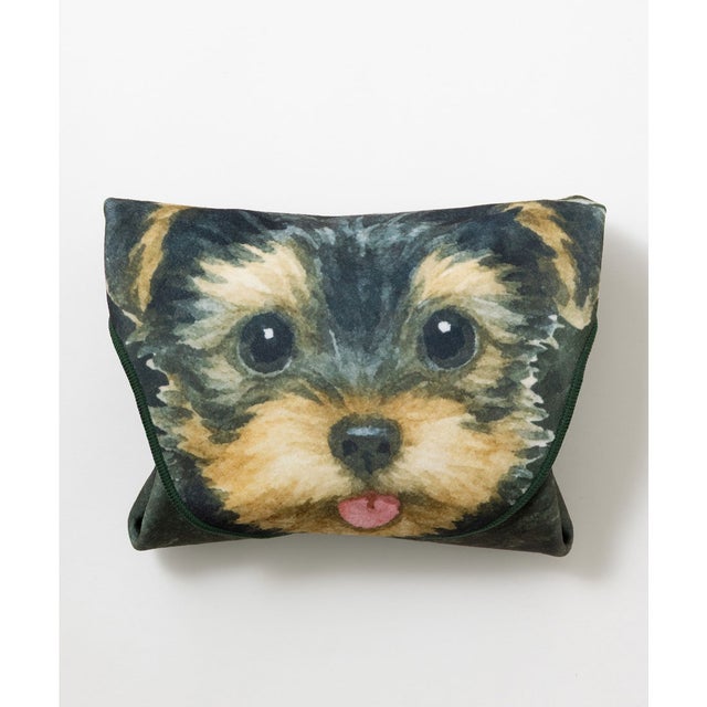 犬・猫 柄 らくらく手間なし風呂敷 くっつく マジックタオル 40x40cm （B）