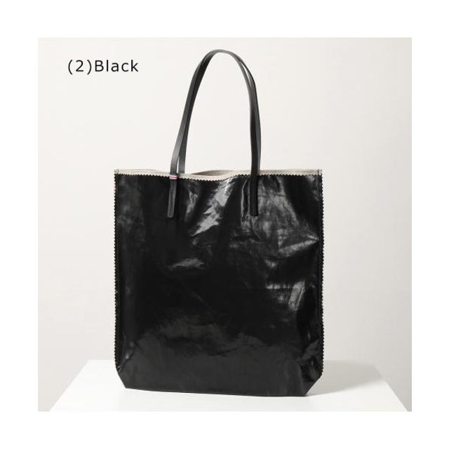 jack gomme トートバッグ 1353 AMIE 軽量 リネン コーティング （(2)Black/ブラック）