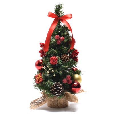ミニクリスマスツリー 35cm クリスマスツリー （レッド）｜詳細画像