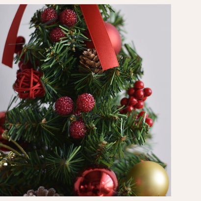 ミニクリスマスツリー 35cm クリスマスツリー （レッド）｜詳細画像