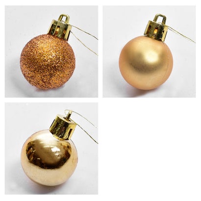 クリスマスツリー オーナメント 3cm 35個 セット クリスマスツリー オーナメント （ゴールド）｜詳細画像