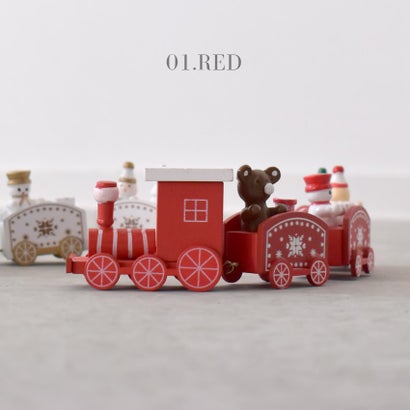 トレインオーナメント クリスマスオーナメント （レッド）｜詳細画像