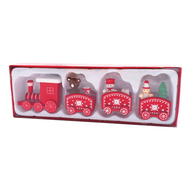 トレインオーナメント クリスマスオーナメント （レッド）